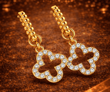 14K Clove Earring Metal Gold: 14k