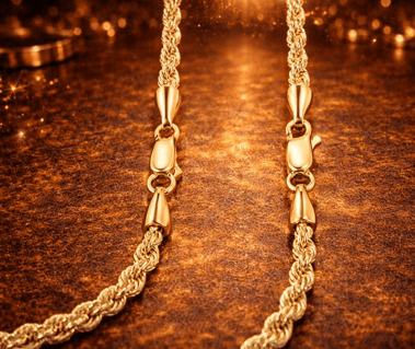 14K Rope Chain Hollow