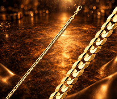 14K Concave Curb Link