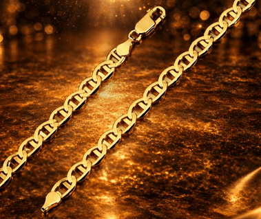 14K Flat Mariner Link