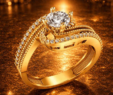 14K Curve Wedding Ring