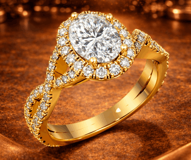14K Infinity Wedding Ring