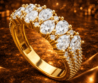 14K Wedding Pears Ring